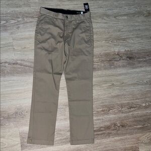 Volcom Men's Khaki Straight Chinos